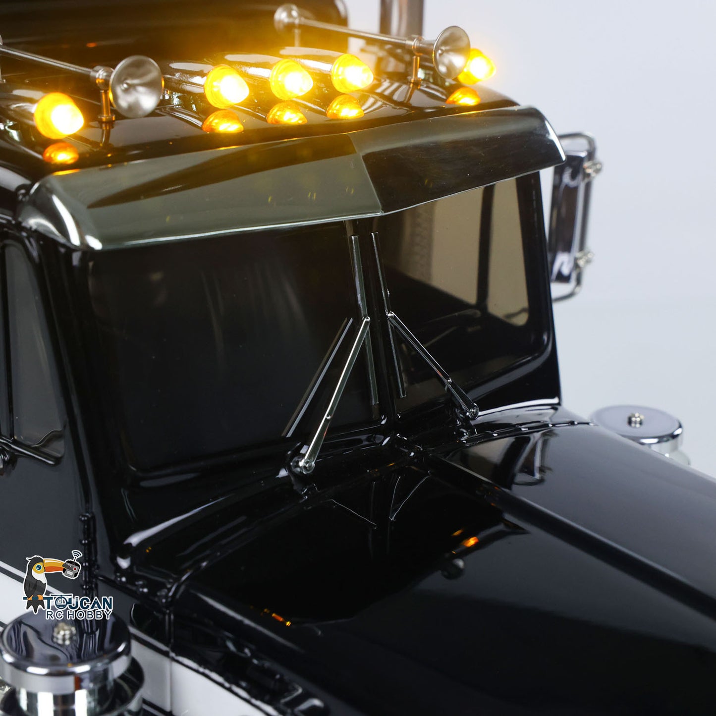 TOUCAN 8X4 King Hauler 1/14 RC Tractor Truck Model 3Speed Remote Control Lorry Car Chassis Suspension Flysky ST8 Radio Battery