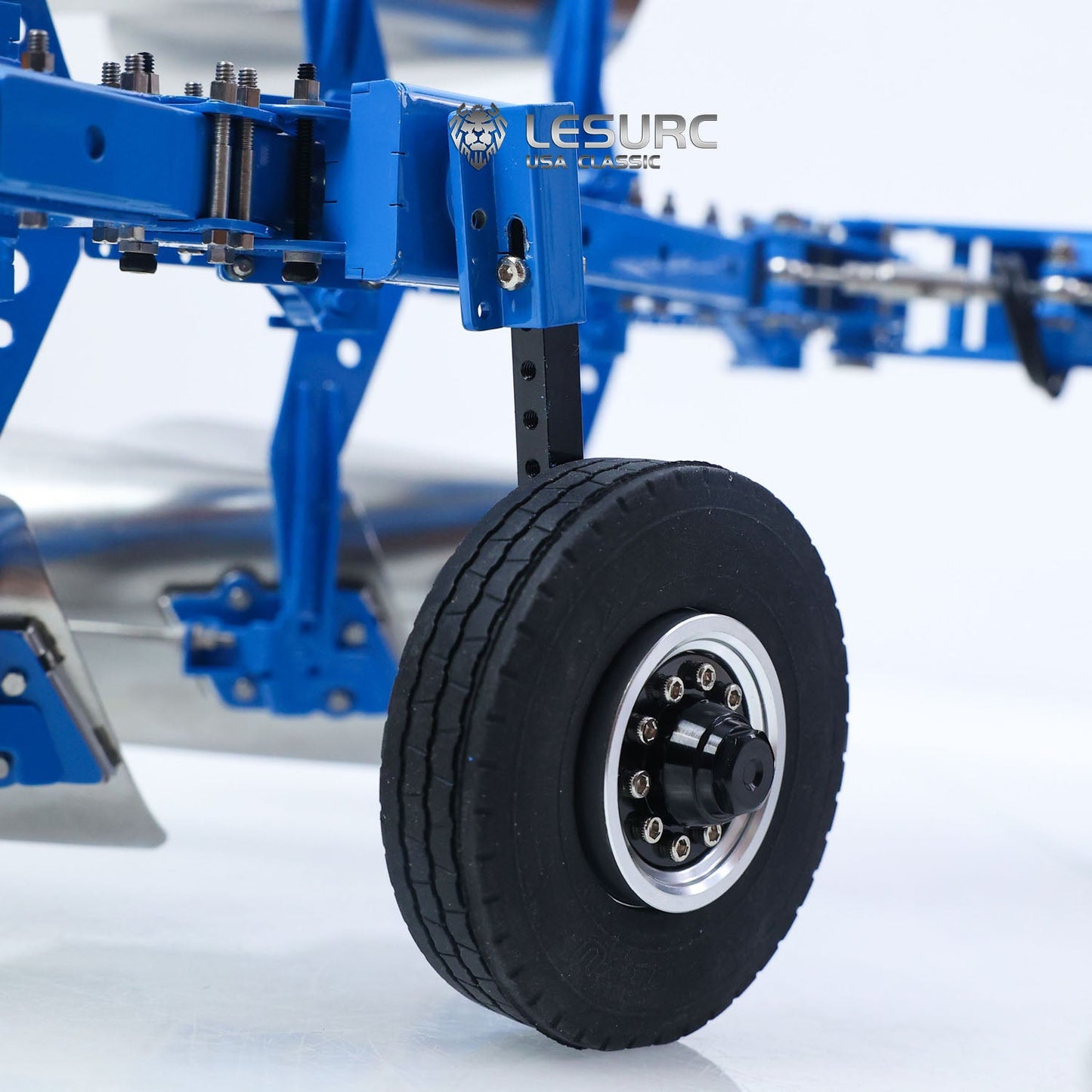 LESU C0072 1/14 Metal Hydraulic Mounted Reversible Plow Upgrade Attachment for AOUE 1050 RC Walking Tractor Agricultural Vehicle Model