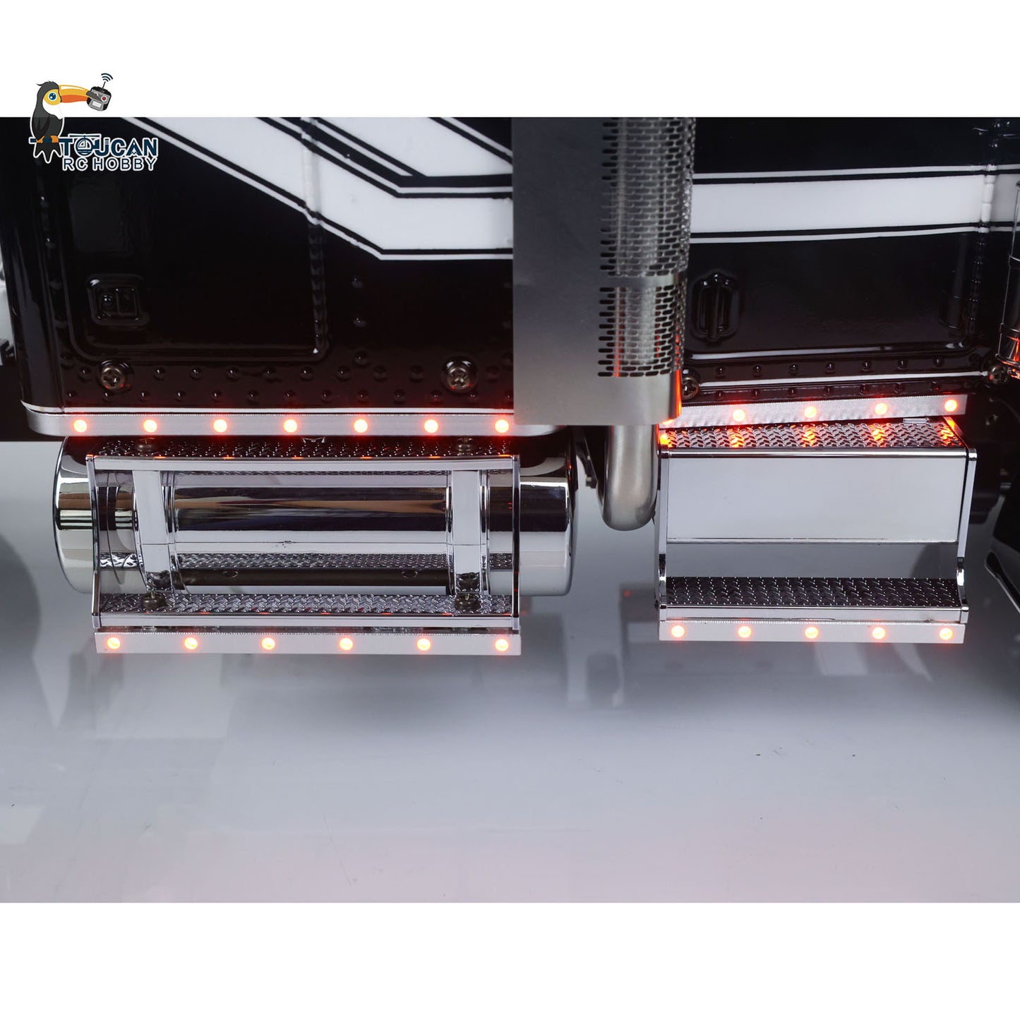 TOUCAN 8X4 King Hauler 1/14 RC Tractor Truck Model 3Speed Remote Control Lorry Car Chassis Suspension Flysky ST8 Radio Battery