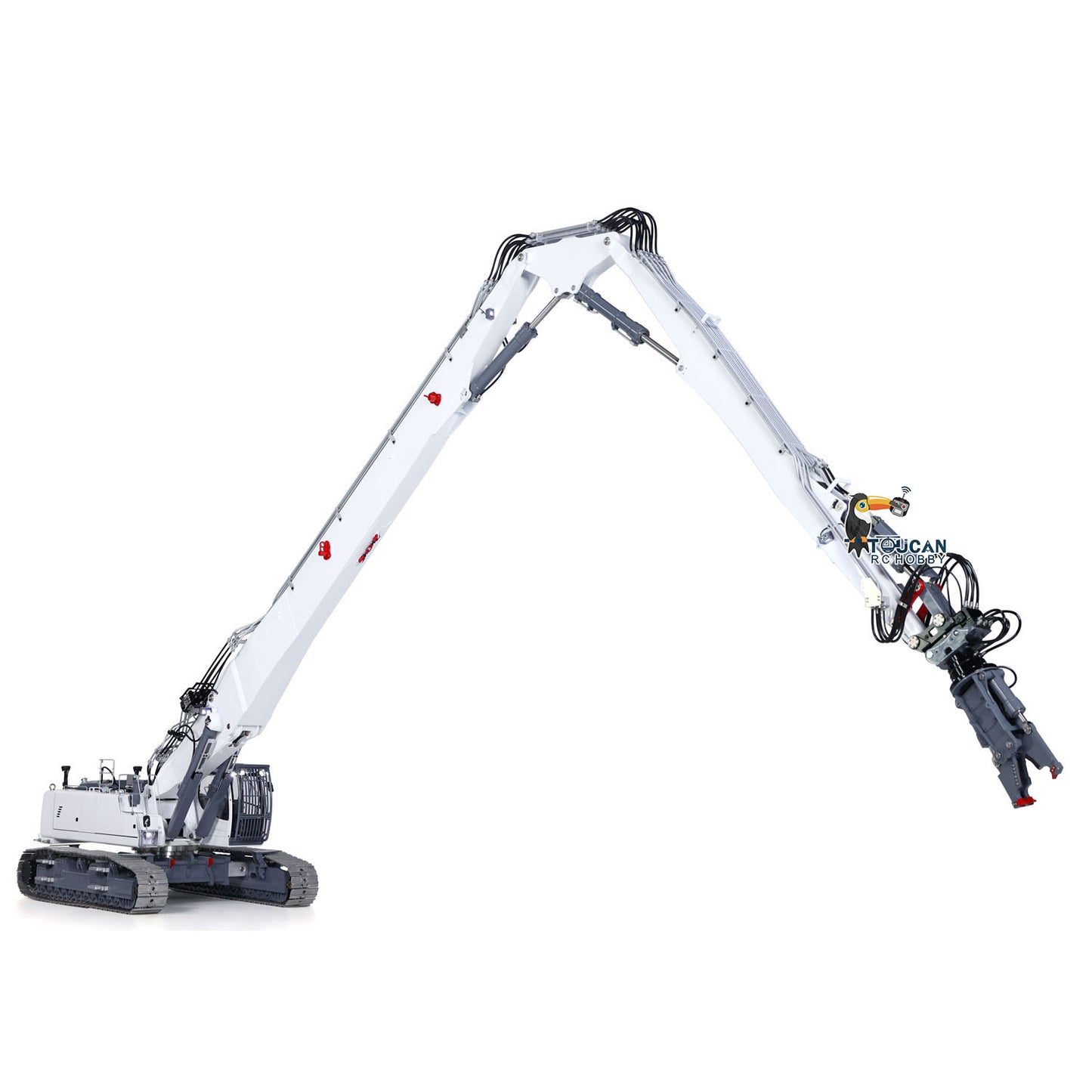 Second Hand LESU 1/14 RC Full Hydraulic Demolition Excavator LR960 RTR Digger Frsky XE Radio