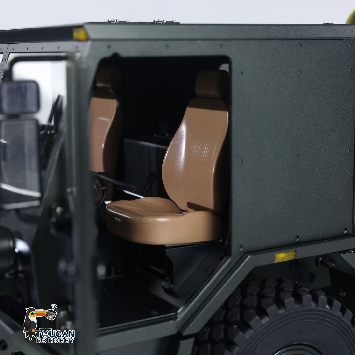 TOUCAN 1/18 8X8 Metal RC Military Truck RTR Transport Car CAPO CUB3 2Speed Gearbox Axle Locks Light Sound Smoke Unit Snow Blade