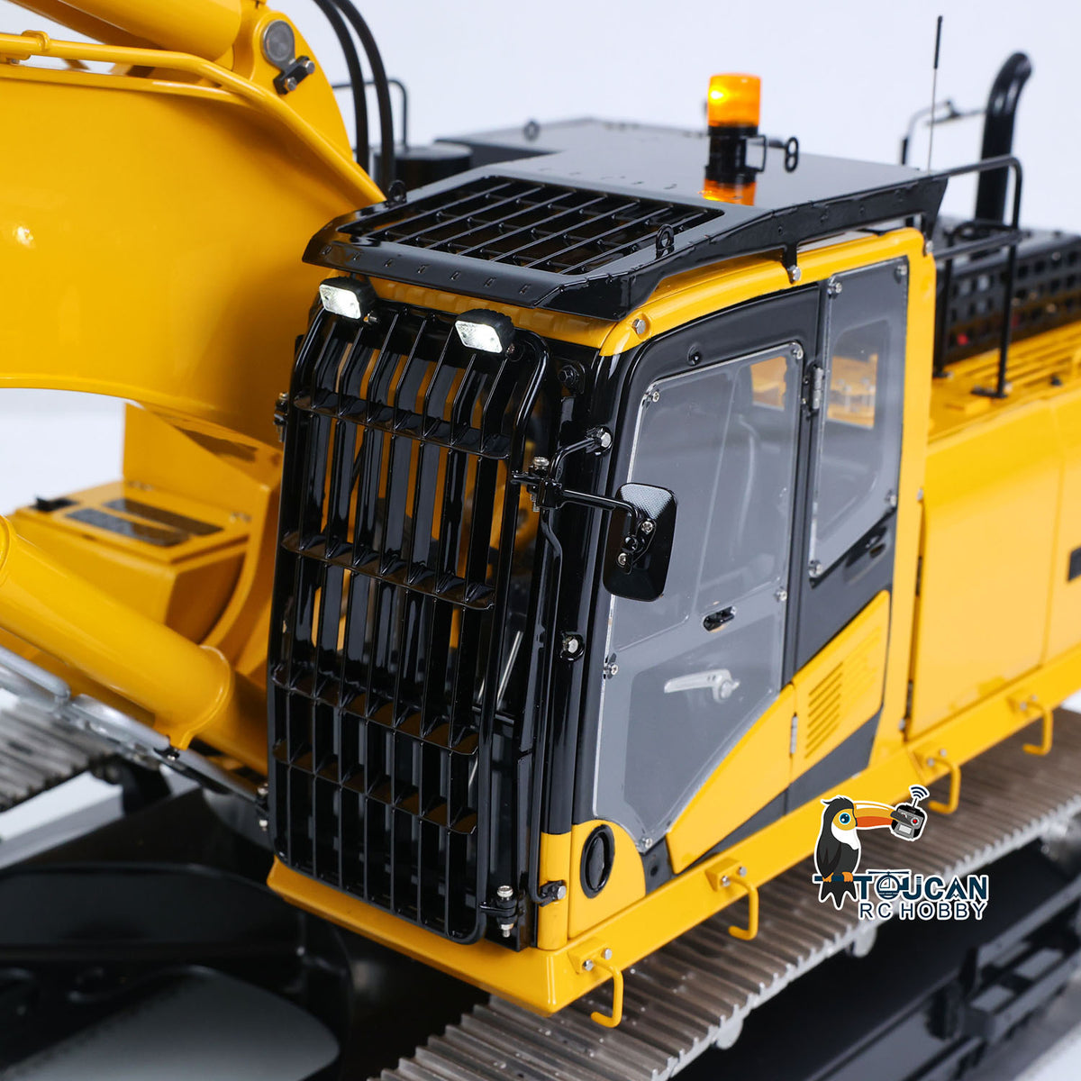 TOUCAN RC HOBBY LESU PC500 1/14 RC Metal Excavator B0020 Model Hydraulic Crawler Digger with Rock Arm Light System 3CH Valve Brushless Motor ESC