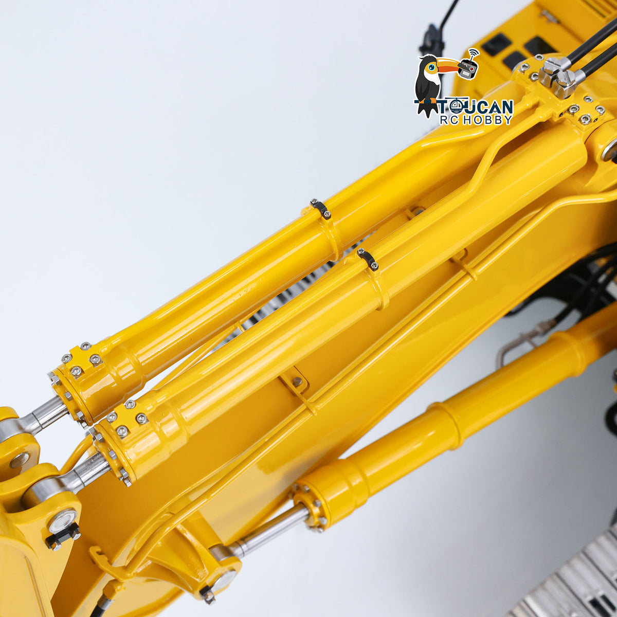 TOUCAN RC HOBBY LESU PC500 1/14 RC Metal Excavator B0020 Model Hydraulic Crawler Digger with Rock Arm Light System 3CH Valve Brushless Motor ESC