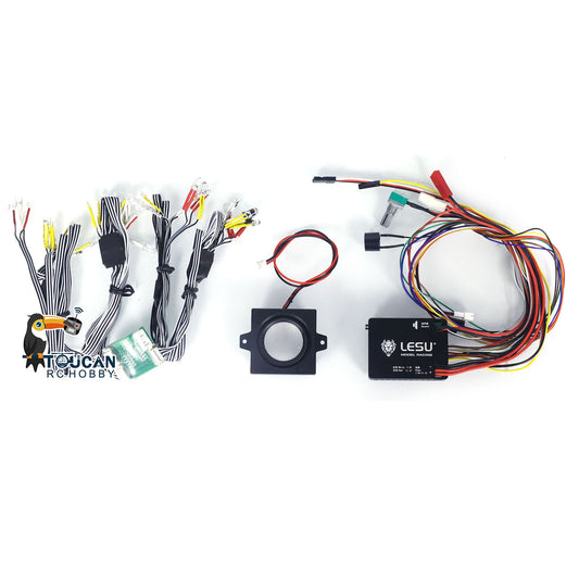 LESU New Integrated Sound System LED Light System Module Group for 1/14 RC Dump Truck Construction Car DIY Upgrade Parts