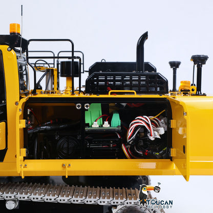 TOUCAN RC HOBBY LESU PC500 1/14 RC Metal Excavator B0020 Model Hydraulic Crawler Digger with Rock Arm Light System 3CH Valve Brushless Motor ESC
