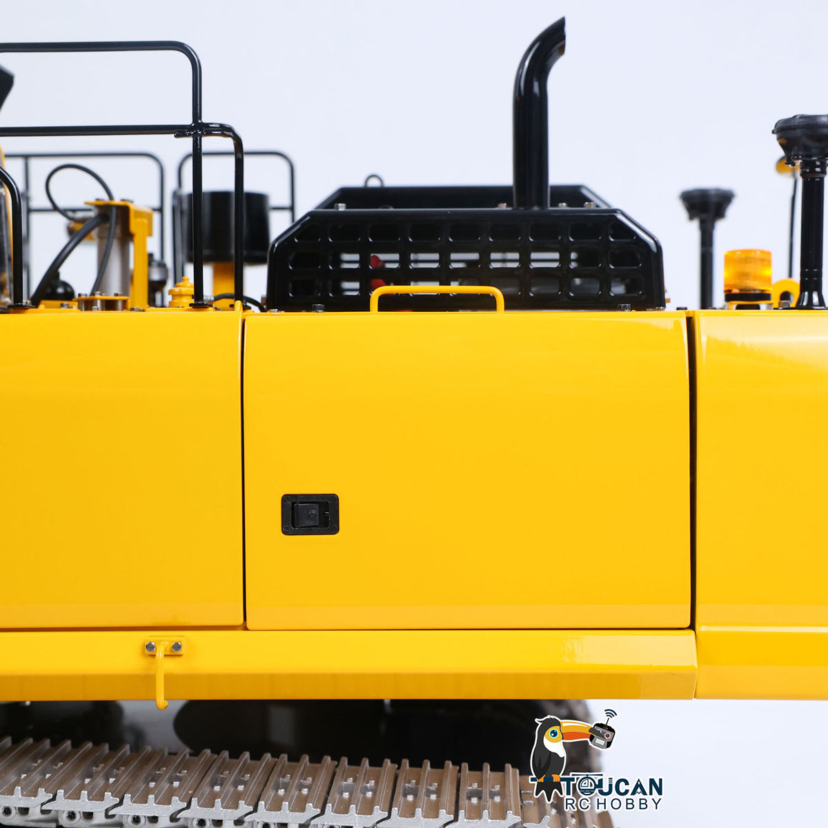 TOUCAN RC HOBBY LESU PC500 1/14 RC Metal Excavator B0020 Model Hydraulic Crawler Digger with Rock Arm Light System 3CH Valve Brushless Motor ESC