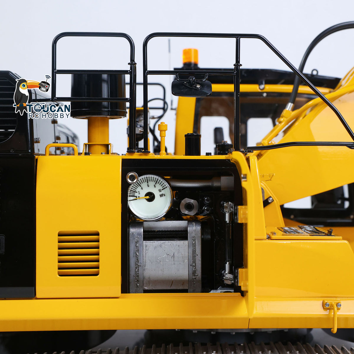 TOUCAN RC HOBBY LESU PC500 1/14 RC Metal Excavator B0020 Model Hydraulic Crawler Digger with Rock Arm Light System 3CH Valve Brushless Motor ESC