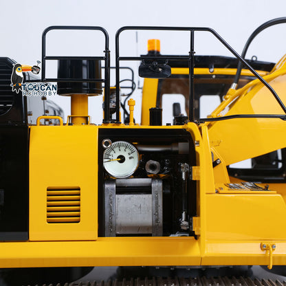 TOUCAN RC HOBBY LESU PC500 1/14 RC Metal Excavator B0020 Model Hydraulic Crawler Digger with Rock Arm Light System 3CH Valve Brushless Motor ESC