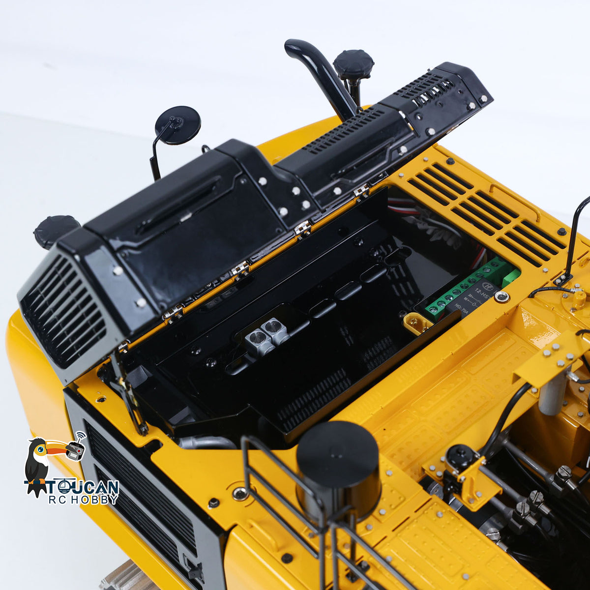 TOUCAN RC HOBBY LESU PC500 1/14 RC Metal Excavator B0020 Model Hydraulic Crawler Digger with Rock Arm Light System 3CH Valve Brushless Motor ESC