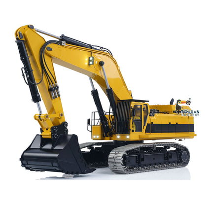 55KG! 1/12 Metal Remote Control Hydraulic Tracked Excavator 395F RC Digger 2830 Brushless Motor Dual Pump System Flysky Radio