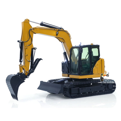Metal 1/14 C308 Radio Control Hydraulic Excavator 4Valve RC Digger Engineering Vehicle Flysky ST8 Radio Lights Battery Assembled
