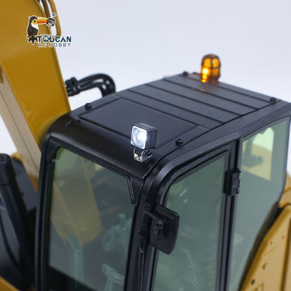 Metal 1/14 C308 Radio Control Hydraulic Excavator 4Valve RC Digger Engineering Vehicle Flysky ST8 Radio Lights Battery Assembled