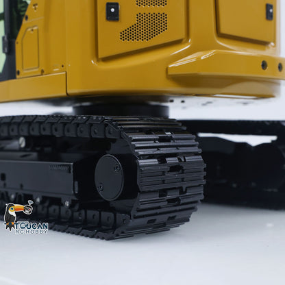 Metal 1/14 C308 Radio Control Hydraulic Excavator 4Valve RC Digger Engineering Vehicle Flysky ST8 Radio Lights Battery Assembled