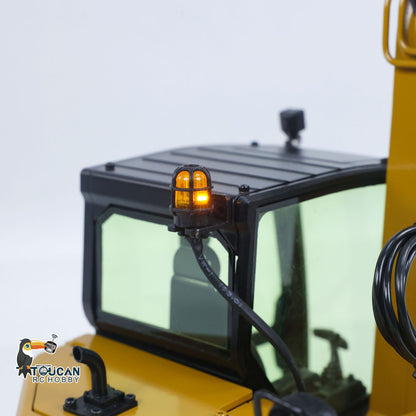 Metal 1/14 C308 Radio Control Hydraulic Excavator 4Valve RC Digger Engineering Vehicle Flysky ST8 Radio Lights Battery Assembled