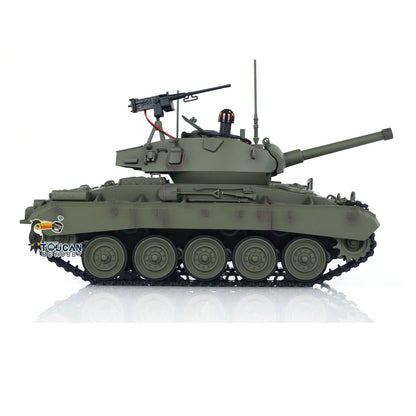Tongde 1/16 M24 Chaffee RC Light Electric Tank Infantry Combat System Vehicle Model Barrel Recoil Without BB Shooting Unit