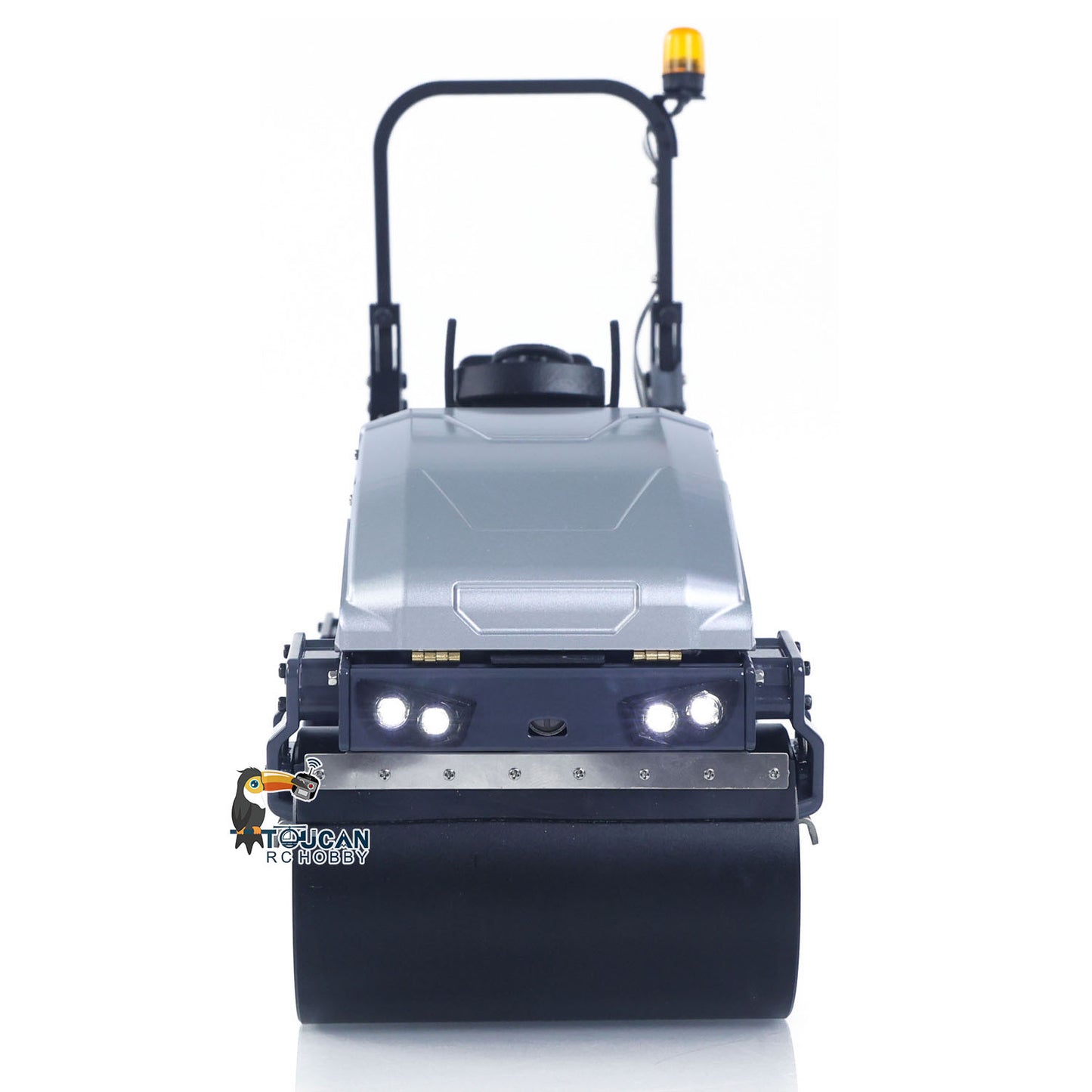 1/14 Mini Metal Radio Controlled Road Roller BW120AD RC Construction Vehicle RTR Model Brushed ESC Motor Battery ST8 Radio