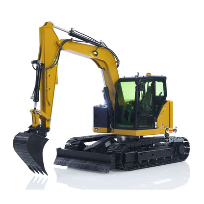 Metal 1/14 RC Hydraulic Excavator C308 Radio Controlled Digger Construction Vehicle RTR Model Flysky ST8 Radio Battery