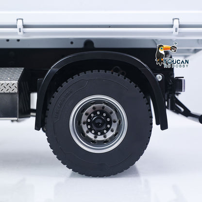 4*4 Metal 1/14 RC Hydraulic Dumper Truck Snow Blade Remote Control Tipper Cars Sound Light LED Assembled and Painted ESC Servo