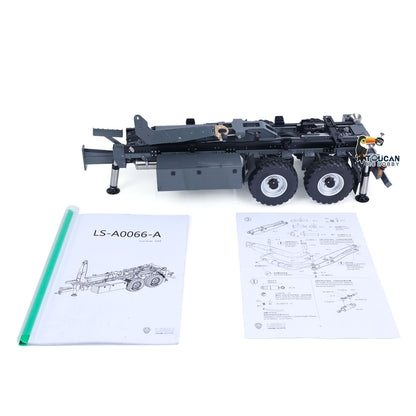 TOUCAN RC HOBBY LESU A0066 1/14 Metal Hydraulic RC Roll Off Trailer Telescopic/Folding Hooklift with Support Legs 5CH Reversing Valve Lights