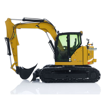 Metal 1/14 RC Hydraulic Excavator C308 Radio Controlled Digger Construction Vehicle RTR Model Flysky ST8 Radio Battery