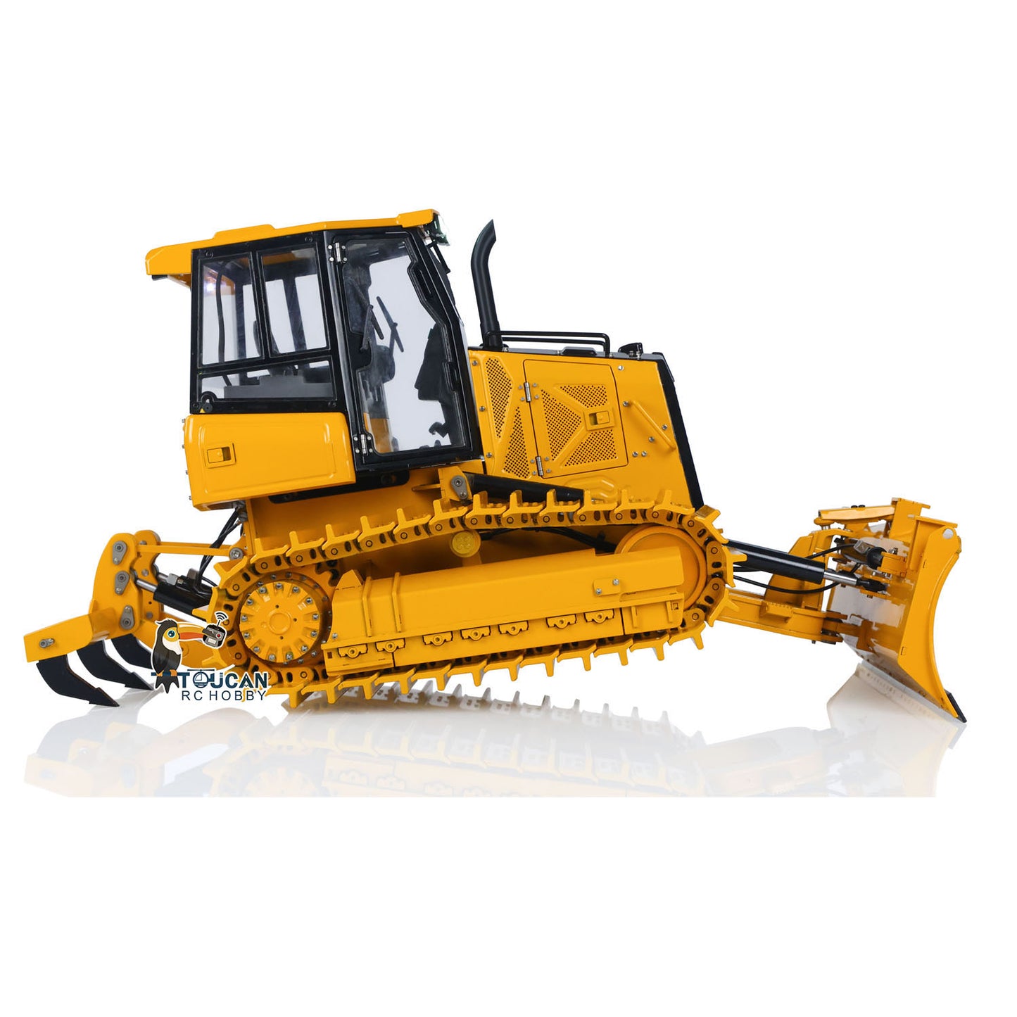Pre-order US Stock Metal 1/12 RC Hydraulic Bulldozer D3 Remote Control Engineering Vehicles 4CH Valve Construction Car Light Sound Flysky ST8 Radio