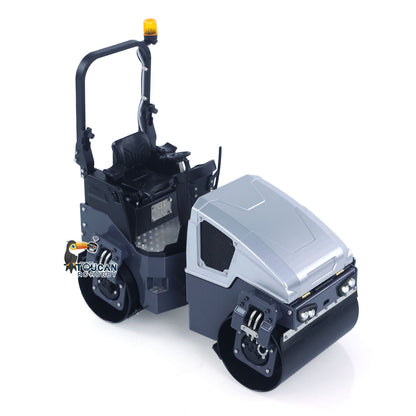 1/14 Mini Metal Radio Controlled Road Roller BW120AD RC Construction Vehicle RTR Model Brushed ESC Motor Battery ST8 Radio