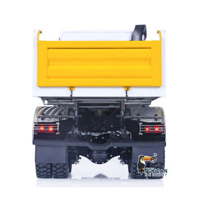 LESU K3363 Cabin 1/14 Metal 6x6 RC Hydraulic Dump Truck Model FlySky I6S Radio Controller 3 Speed Transmission Differential Lock for Club Events