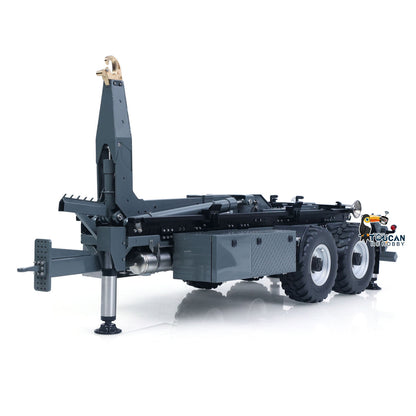 TOUCAN RC HOBBY LESU A0066 1/14 Metal Hydraulic RC Roll Off Trailer Telescopic/Folding Hooklift with Support Legs 5CH Reversing Valve Lights