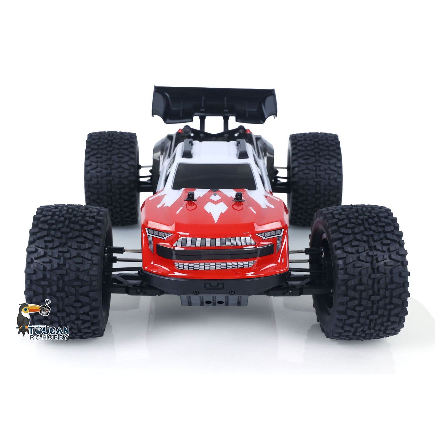 US Stock RTR 1002 1/10 4*4 RC Electric Racing Truck 90KM/H Remote Control Model Car 10KG Servo Nylon Frame Carbon Fiber Shock Towers