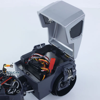 1/14 Mini Metal Radio Controlled Road Roller BW120AD RC Construction Vehicle RTR Model Brushed ESC Motor Battery ST8 Radio