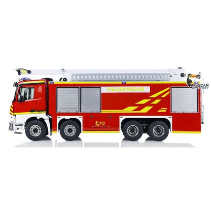 8x4 1/14 Metal Chassis RC Snozzle High-reach Extendable Turret Fire Truck Car PNP Vehicle Hobby Model 3363 ST8 Remote