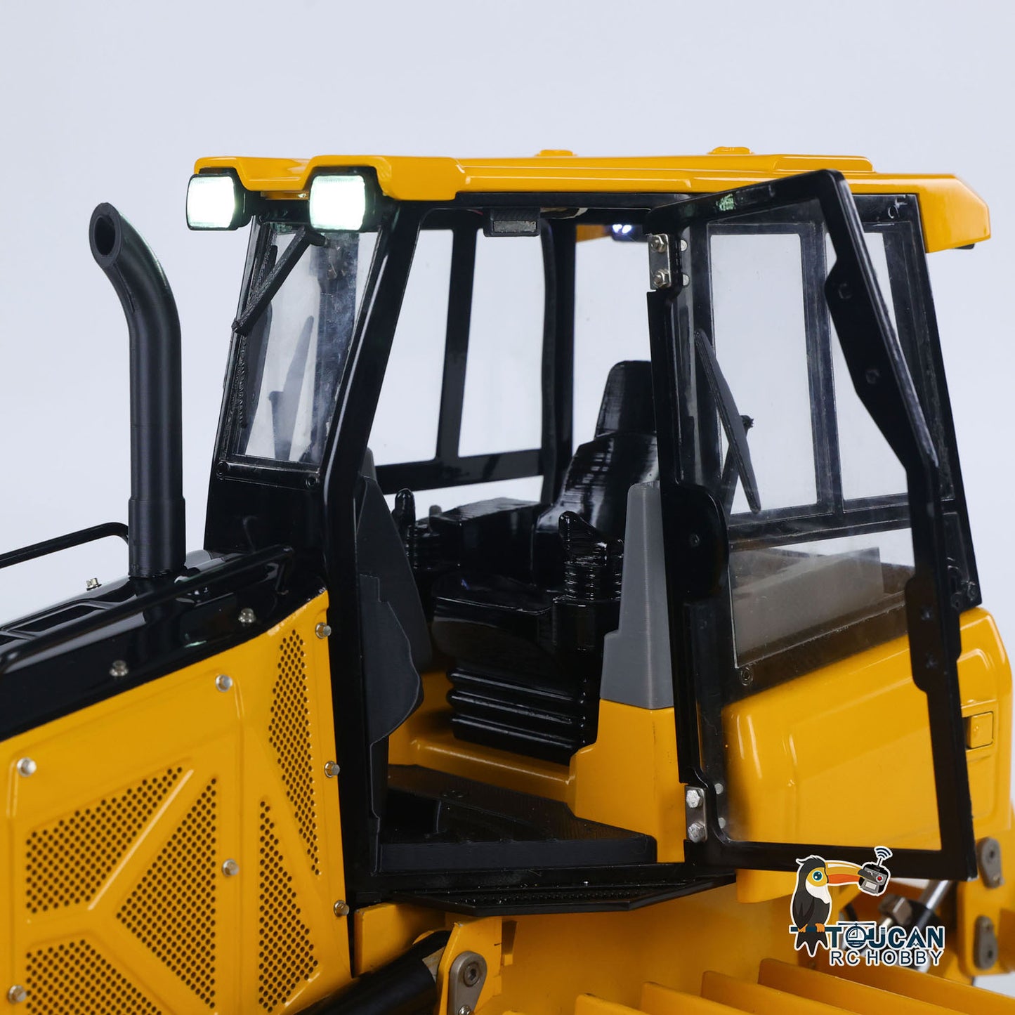 Metal 1/12 RC Bulldozer D3 Remote Control Hydraulic Engineering Vehicles 4CH Valve Construction Car Light Sound Flysky ST8 Radio 3S Battery