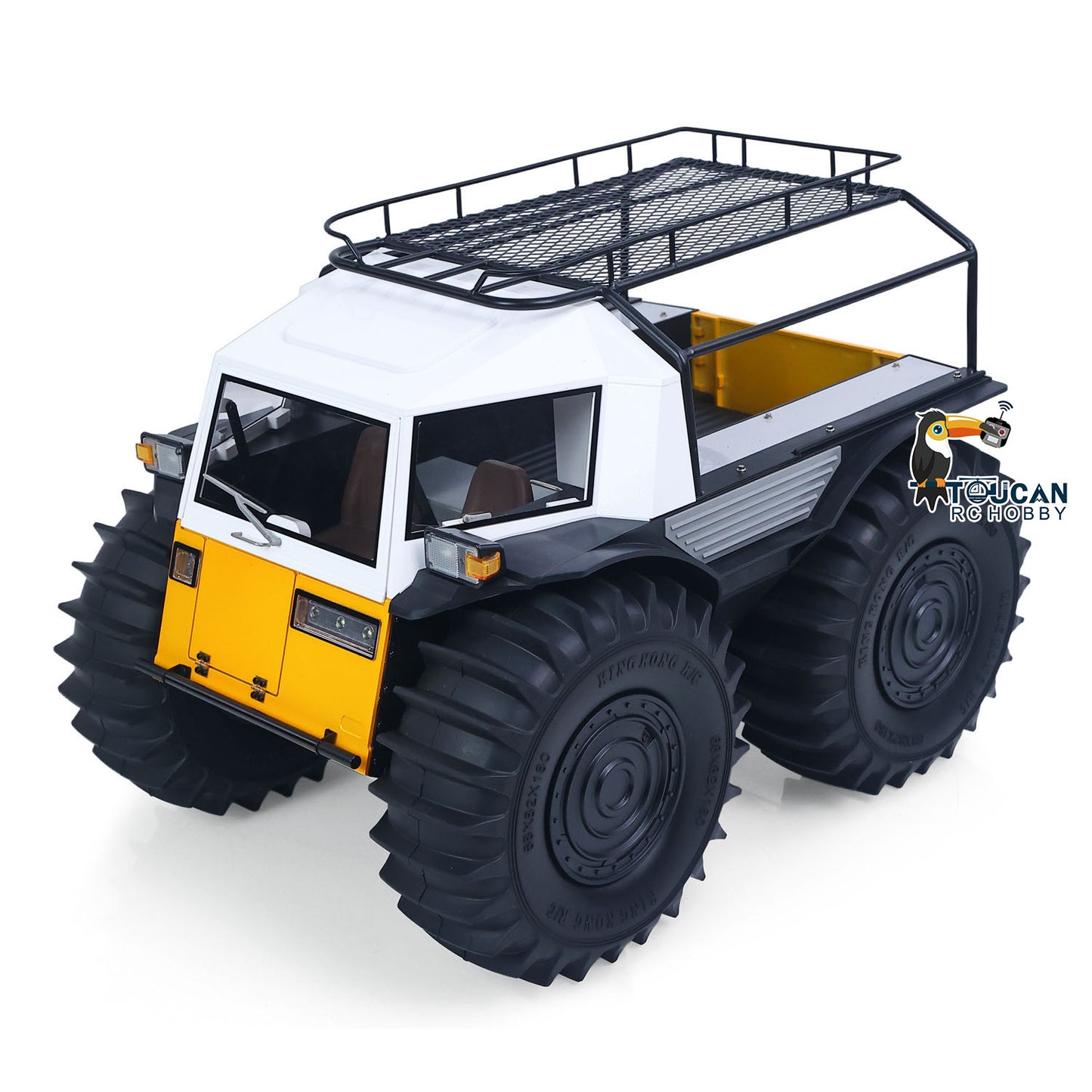 1/10 Scale All-terrain RC Off-road Vehicle Amphibious Climbing Car KIT/RTR D-E077 Painted Light Sound System