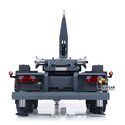 TOUCAN RC HOBBY LESU A0066 1/14 Metal Hydraulic RC Roll Off Trailer Telescopic/Folding Hooklift with Support Legs 5CH Reversing Valve Lights