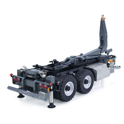 TOUCAN RC HOBBY LESU A0066 1/14 Metal Hydraulic RC Roll Off Trailer Telescopic/Folding Hooklift with Support Legs 5CH Reversing Valve Lights