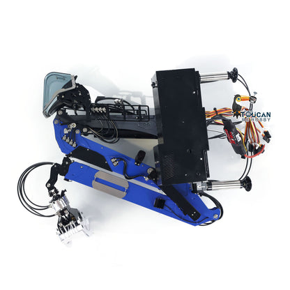 LESU 1/14 Metal RC Hydraulic Timber Crane Fly Jib 360 Degree Rotation 3-Stage Telescopic Arms for Remote Control Tractor Truck
