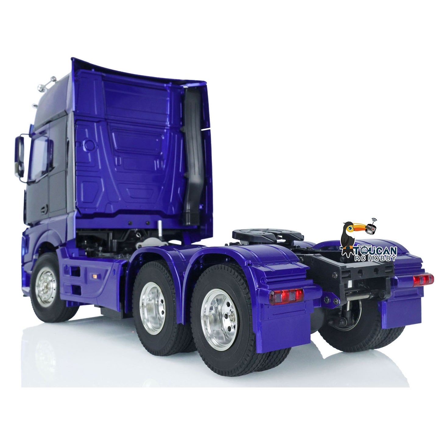 1/14 Three Axles RC Tractor Truck 6x4 Painted Assembled Car Model Motor ESC Servo Sound Light Warning Light