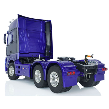 1/14 Three Axles RC Tractor Truck 6x4 Painted Assembled Car Model Motor ESC Servo Sound Light Warning Light