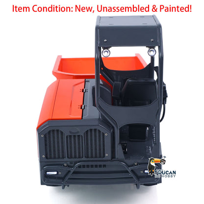 1/14 Hydraulic Remote Control Tracked Dumper KC300HR-5 Unpainted KIT LESU Metal RC Tipper Model Light System No Battery