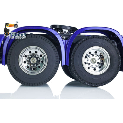 1/14 Three Axles RC Tractor Truck 6x4 Painted Assembled Car Model Motor ESC Servo Sound Light Warning Light