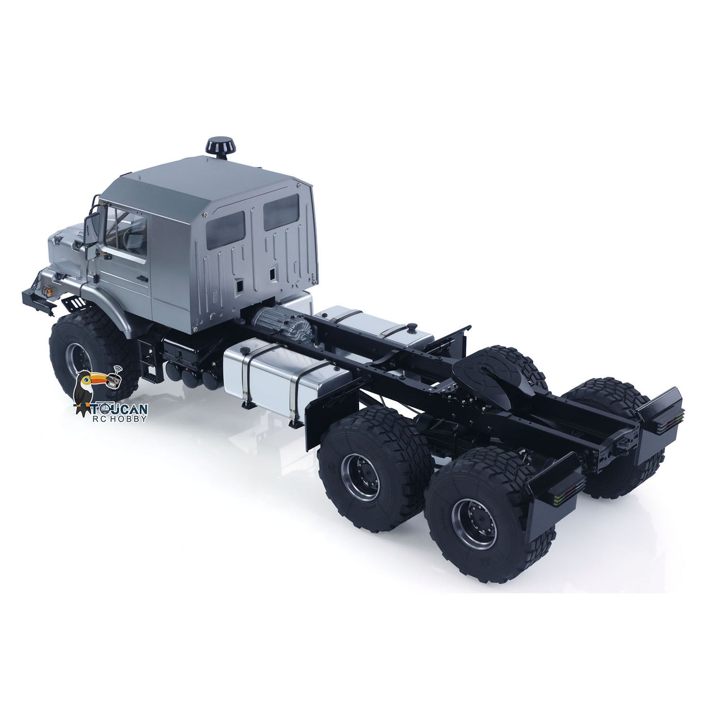 JDModel 218 1/14 6*6 Plastic RC Tractor Truck Kit/PNP 2-Speed Transmission Hobbywing Brushed ESC Motor Differential Lock DIY Model for Enthusiasts