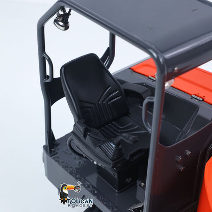 In Stock Metal LESU 1/14 RC Dump Truck KC300HR-5 Hydraulic Remote Control Tracked Tipper Car Model 180 Degree Rotation Openable Door Lights