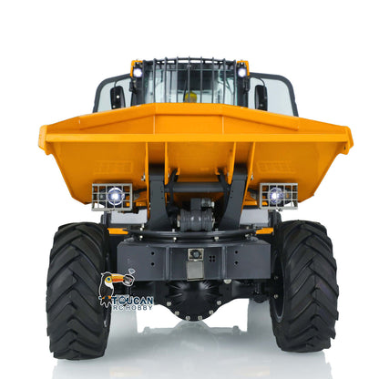 LESU AOUE 6MDX 1/14 Metal 4X4 Hydraulic Articulated RC Dumper Truck Differential Lock Axles Brushless ESC Sound Light System