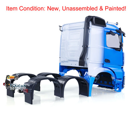 1/14 Plastic Painted Cabin Body Shell Set for 6x6 RC Tractor Radio Controlled Truck 6X4 Electric Car Hobby Model K3363 KIT