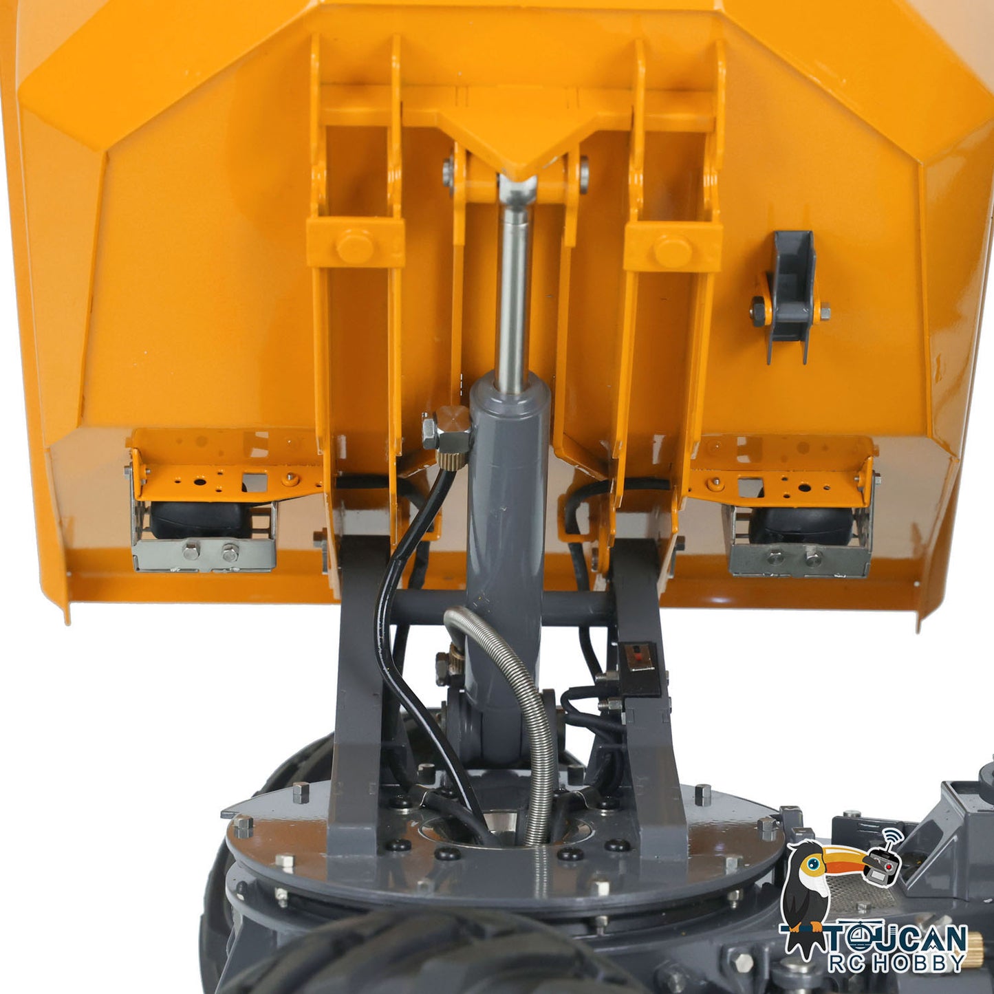 LESU AOUE 6MDX 1/14 Metal 4X4 Hydraulic Articulated RC Dumper Truck Differential Lock Axles Brushless ESC Sound Light System