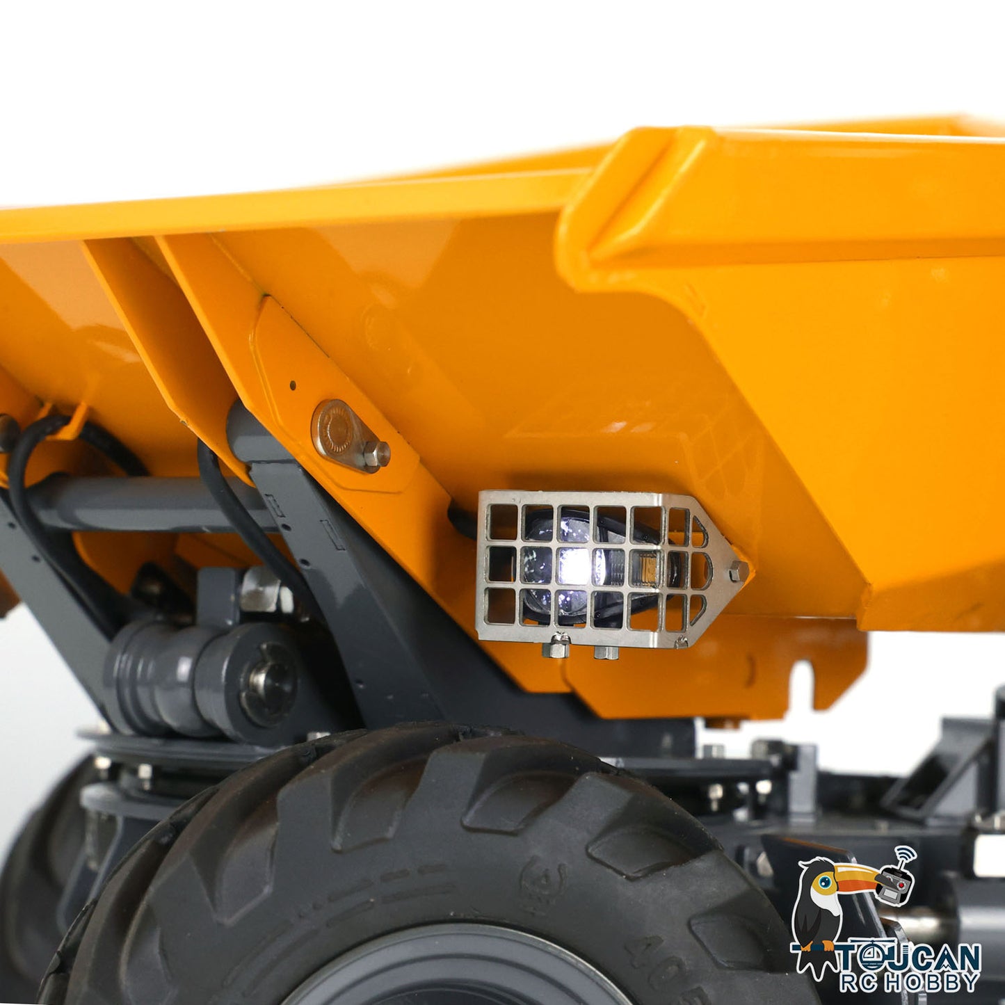 LESU AOUE 6MDX 1/14 Metal 4X4 Hydraulic Articulated RC Dumper Truck Differential Lock Axles Brushless ESC Sound Light System