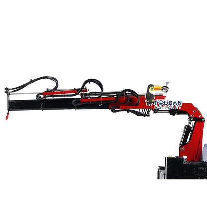 TOUCAN RC HOBBY 56344 1/14 Metal RTR RC Crane Tractor Truck 2-Speed Gearbox PL18EV Lite Remote Control Light Sound Smoke for Construction Model Collectors