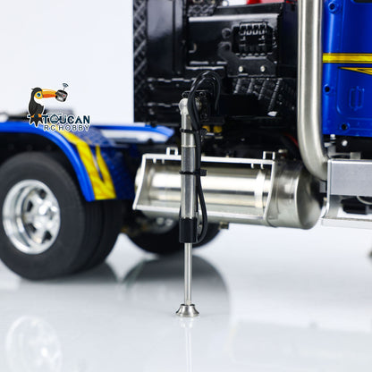 TOUCAN RC HOBBY 56344 1/14 Metal RTR RC Crane Tractor Truck 2-Speed Gearbox PL18EV Lite Remote Control Light Sound Smoke for Construction Model Collectors