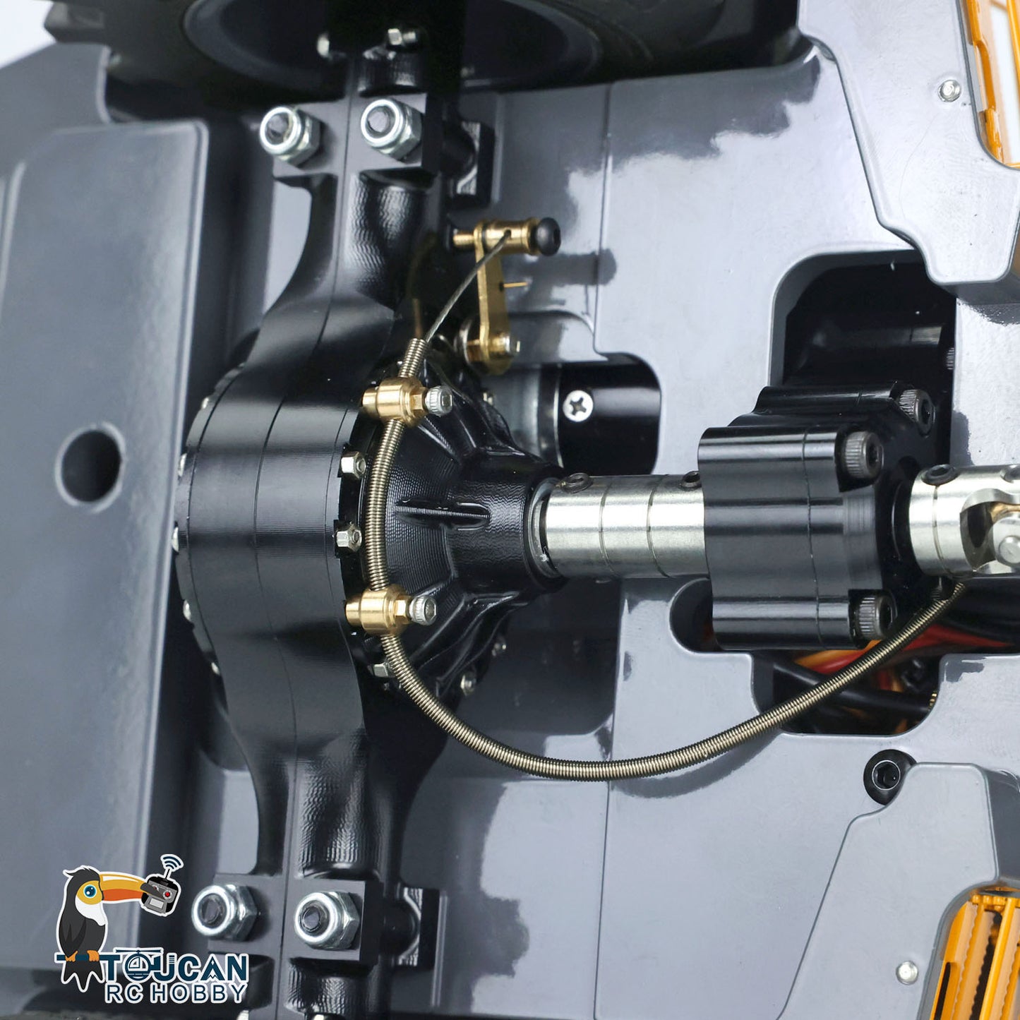 LESU AOUE 6MDX 1/14 Metal 4X4 Hydraulic Articulated RC Dumper Truck Differential Lock Axles Brushless ESC Sound Light System
