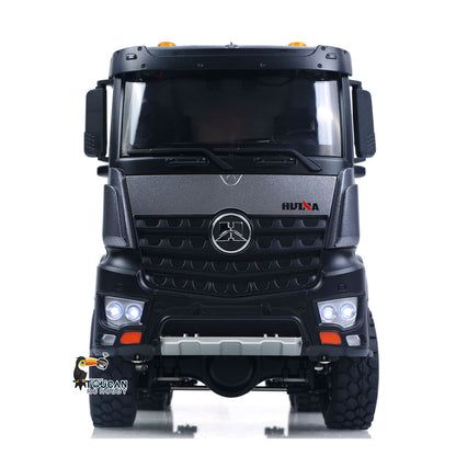 TOUCAN RC HOBBY HUINA 1598PRO 1/14 Metal Remote Control Dump Truck 6X6 Engineering Vehicle Electric RC Tipper Model Light Sound System Battery
